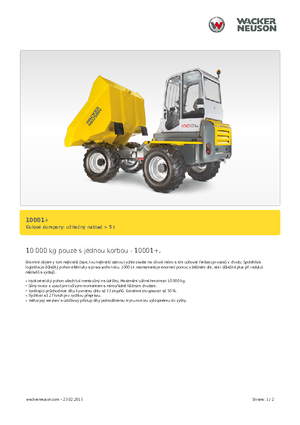 Kolové dumpery Neuson 10001