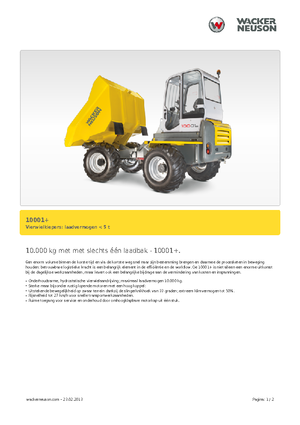Kolové dumpery Neuson 10001