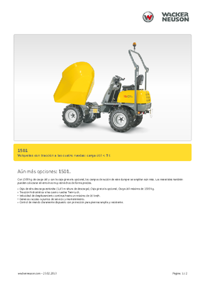 Kolové dumpery Neuson 1501