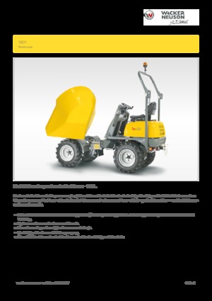 Kolové dumpery Wacker Neuson 1601