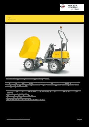 Kolové dumpery Wacker Neuson 1601