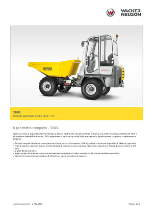 Kolové dumpery Neuson 3001