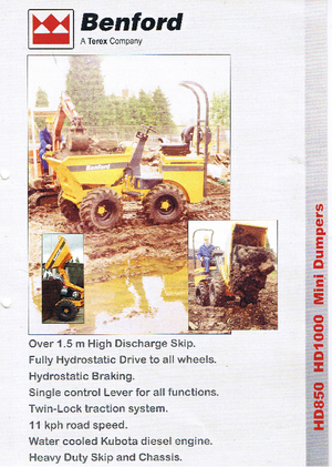 Kolové dumpery Benford HD 1000