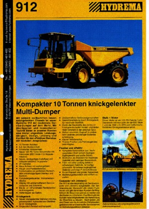 Kloubové dampry Hydrema 912