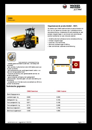 Kolové dumpery Wacker Neuson DW90