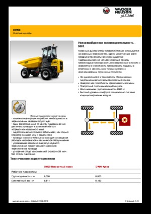 Kolové dumpery Wacker Neuson DW90