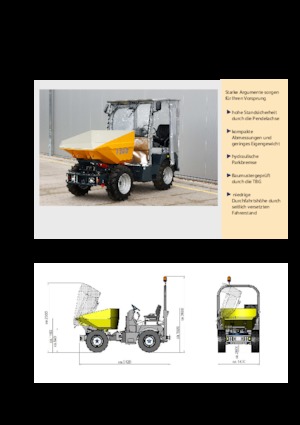 Kolové dumpery Bergmann 1200R