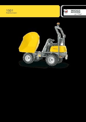 Kolové dumpery Wacker Neuson 1501 