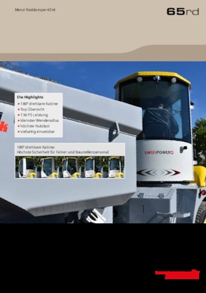 Kolové dumpery Menzi 65rd