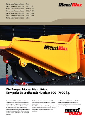 Pásové dumpery Menzi 7vk