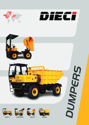 Kolové dumpery Dieci DP 1000 PA