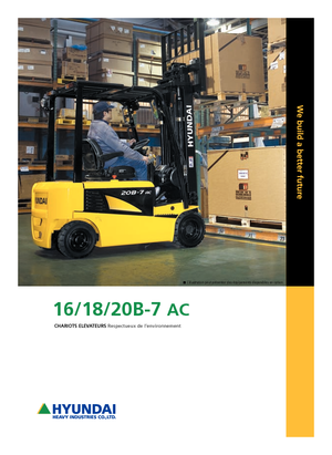 Čelní vysokozdvižné elektrické vozíky Hyundai 18 B 7