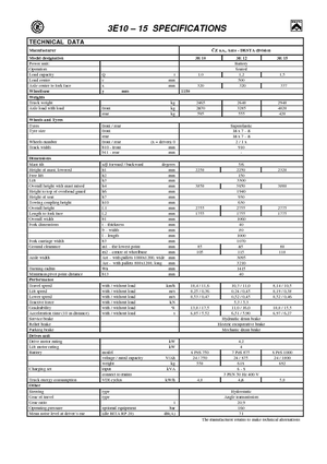 Čelní vysokozdvižné elektrické vozíky Desta 3 E 10