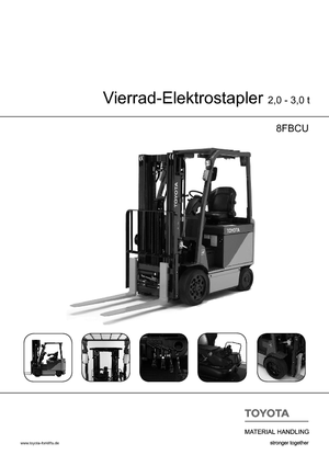 Čelní vysokozdvižné elektrické vozíky Toyota 8 FBCU 25