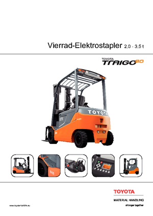 Čelní vysokozdvižné elektrické vozíky Toyota 8 FBMT 30