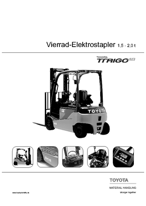 Čelní vysokozdvižné elektrické vozíky Toyota 8 FBMT 15