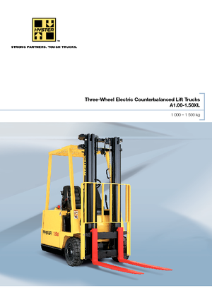 Čelní vysokozdvižné elektrické vozíky Hyster A 1.50 XL