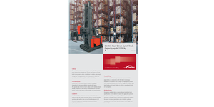 Elektrické vysokozdvižné vozíky s bočním ložením Linde A 10