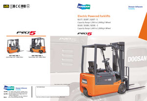 Čelní vysokozdvižné elektrické vozíky Doosan B 18 T