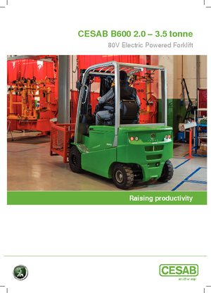 Čelní vysokozdvižné elektrické vozíky Cesab B 625 L