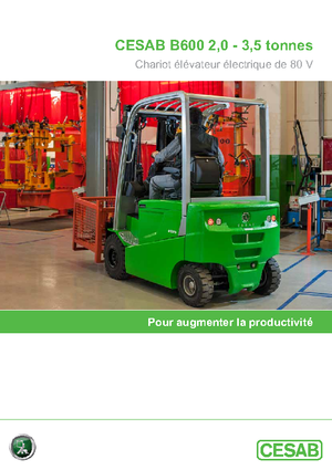 Čelní vysokozdvižné elektrické vozíky Cesab B 625 L