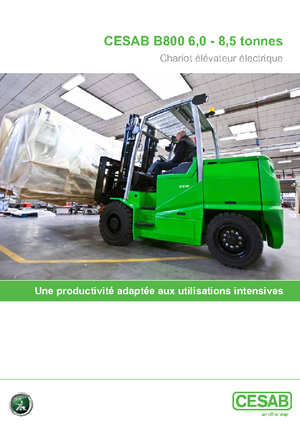 Čelní vysokozdvižné elektrické vozíky Cesab B 860