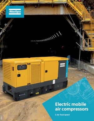 Přenosné vzduchové kompresory - dieslové, elektrické a benzínové Atlas Copco E-Air T900 