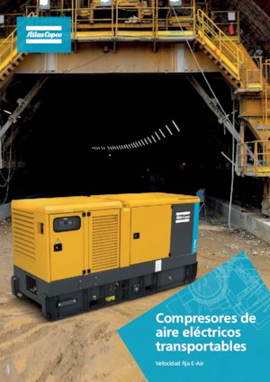 Přenosné vzduchové kompresory - dieslové, elektrické a benzínové Atlas Copco E-Air T900 