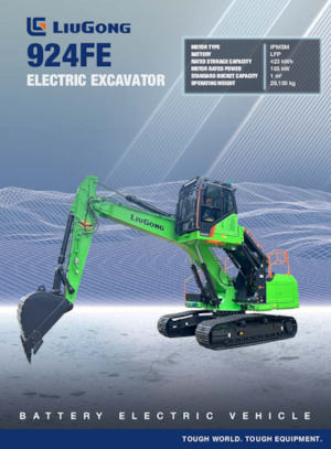 Elektrická pásová rypadla Liugong 924FE