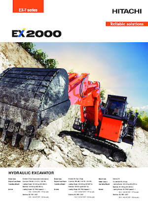Elektrická pásová rypadla Hitachi EX2000-7E