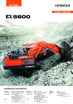 Elektrická pásová rypadla Hitachi EX5600-7E