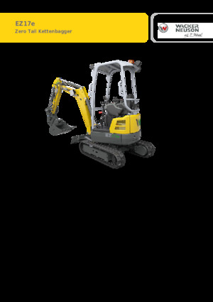 Elektrická pásová rypadla Wacker Neuson EZ17e-2