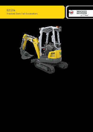 Elektrická pásová rypadla Wacker Neuson EZ17e-2