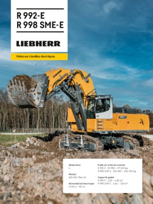 Elektrická pásová rypadla Liebherr R 998 SME-E