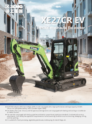 Elektrická pásová rypadla XCMG XE27CREV