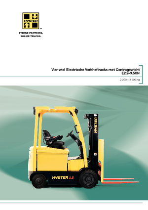 Čelní vysokozdvižné elektrické vozíky Hyster E3.0XN