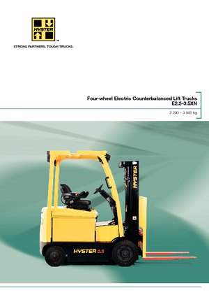 Čelní vysokozdvižné elektrické vozíky Hyster E3.0XN