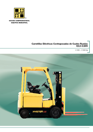 Čelní vysokozdvižné elektrické vozíky Hyster E3.0XN