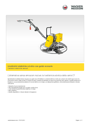 Ručně vedené hladičky betonu Wacker Neuson CT 36-400 E