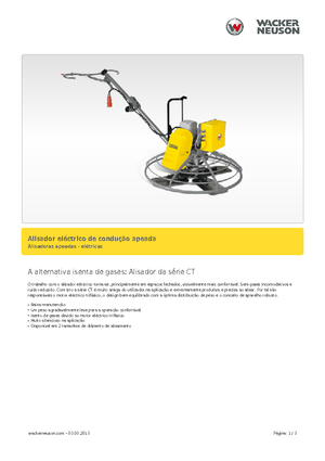 Ručně vedené hladičky betonu Wacker Neuson CT 36-400 E