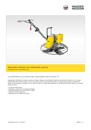 Ručně vedené hladičky betonu Wacker Neuson CT 36-400 E