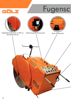 Řezačky spár Gölz FS 250 SE