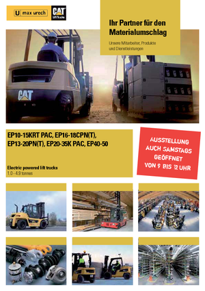 Čelní vysokozdvižné elektrické vozíky Caterpillar EP35K PAC