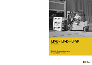 Čelní vysokozdvižné elektrické vozíky Caterpillar EP50