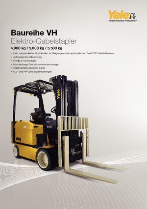 Čelní vysokozdvižné elektrické vozíky Yale ERC40VH