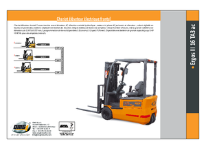 Čelní vysokozdvižné elektrické vozíky OMG Ergos III 16 TA 3
