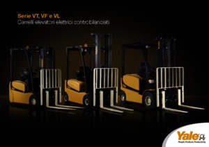 Čelní vysokozdvižné elektrické vozíky Yale ERP 18 VF