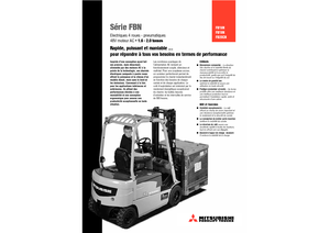 Čelní vysokozdvižné elektrické vozíky Mitsubishi FB 16 N