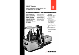 Čelní vysokozdvižné elektrické vozíky Mitsubishi FB 20 NT ac