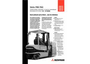 Čelní vysokozdvižné elektrické vozíky Mitsubishi FB 30 KPAC